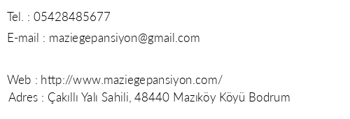 Ege Pansiyon Maz telefon numaralar, faks, e-mail, posta adresi ve iletiim bilgileri